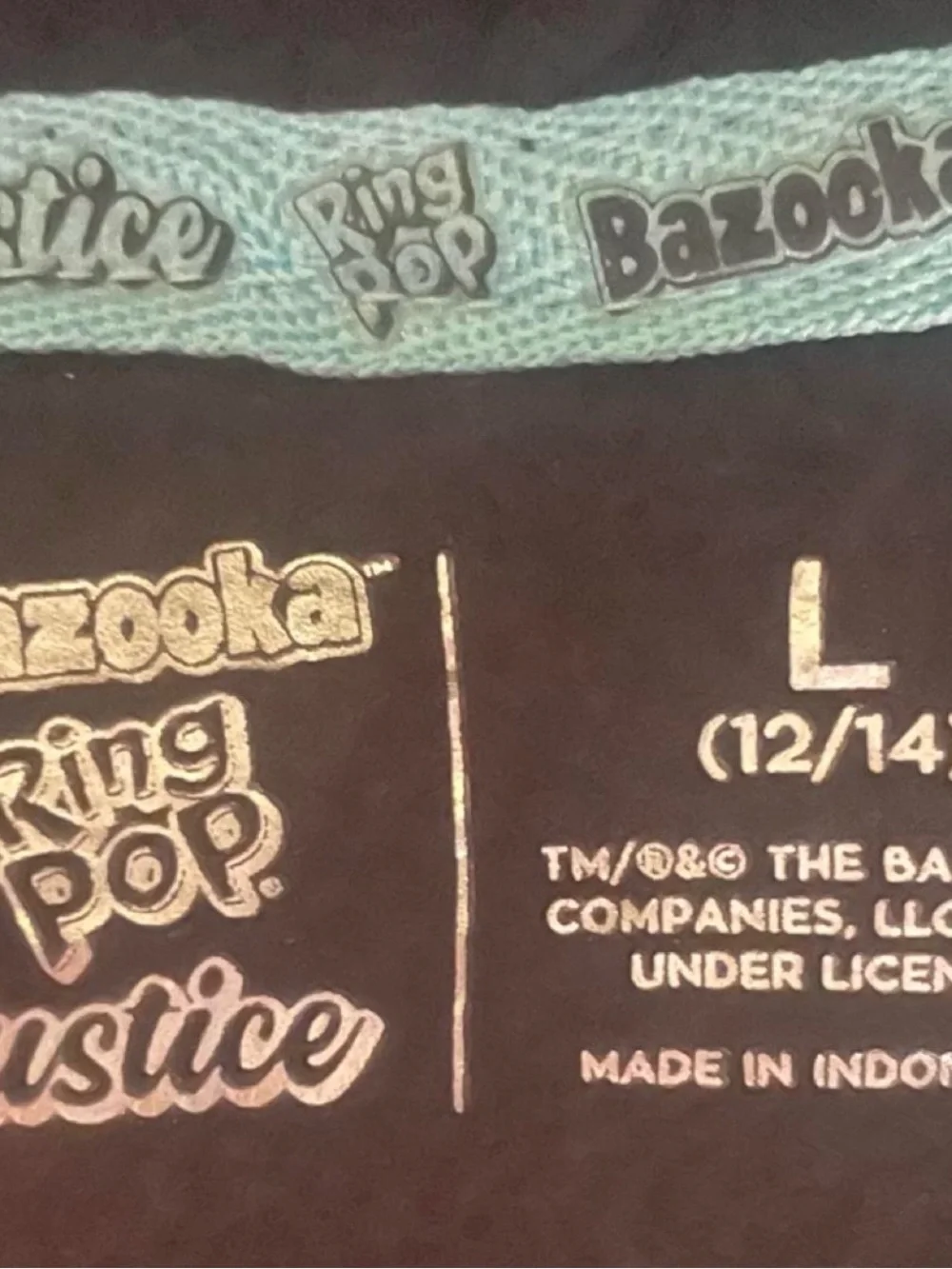 Justice black cropped